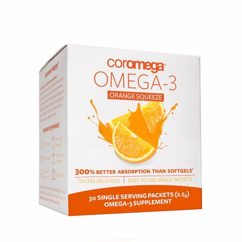 Omega 3 Squeeze Orange 30 Packets By Coromega