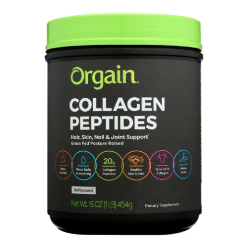 Collagen Peptides Protein Powder Grass Fed 1 lb By Orgain