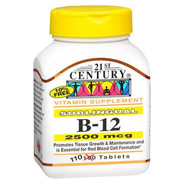 21st Century B-12 Tablets Sublingual 110 Tabs By 21st Centur