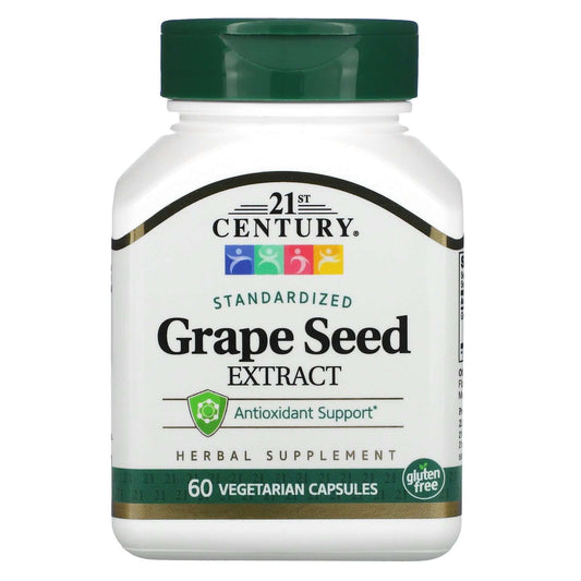 21St Century, Grape Seed Extract, Standardized Vegetarian Capsules