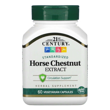 21St Century, Horse Chestnut Extract, Standardized, Vegetarian Capsules