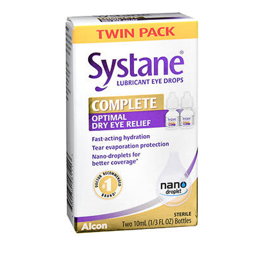 Systane Complete Optimal Dry Eye Relief Lubricant Eye Drops
