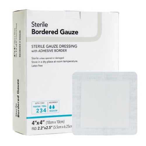 Adhesive Dressing 4 X 4 Inch Count of 25 By DermaRite