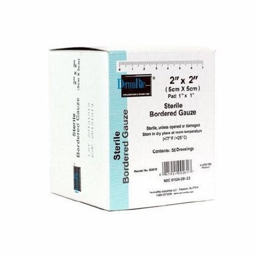 Adhesive Dressing 2 X 2 Inch Gauze Sterile Count of 50 By De
