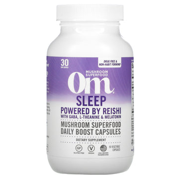 Om Mushrooms, Sleep, Powered By Reishi With Gaba, L-Theanine & Melatonin