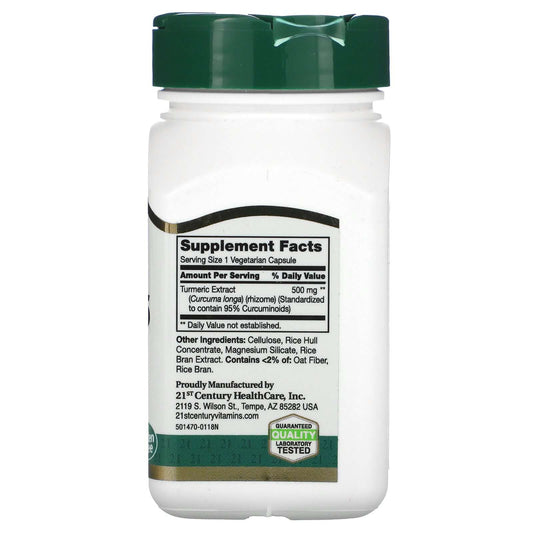 21St Century, Curcumin 95, 500 Mg Vegetarian Capsules