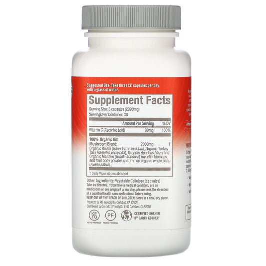 Om Mushrooms, Immune Defense, Powered By Reishi + Vitamin C