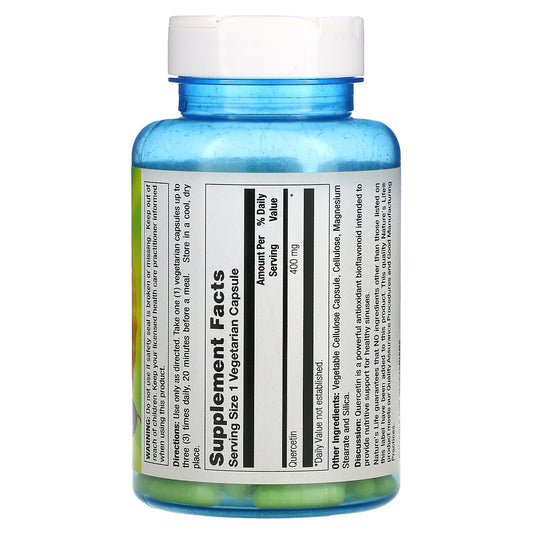 Nature'S Life, Quercetin, 400 Mg, 100 Vegetarian Capsules