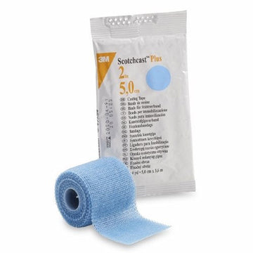 Cast Tape 3M Scotchcast Plus 2 Inch X 12 Foot Fiberglass Light Blue Count of 10 By 3M