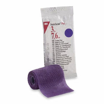 Cast Tape 3M Scotchcast Plus 3 Inch X 12 Foot Fiberglass Purple Count of 10 By 3M