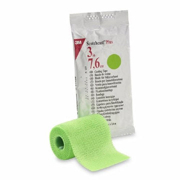 Cast Tape 3M Scotchcast Plus 3 Inch X 12 Foot Fiberglass Bright Green Count of 10 By 3M