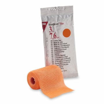 Cast Tape 3M Scotchcast Plus 3 Inch X 12 Foot Fiberglass Bright Orange Count of 10 By 3M