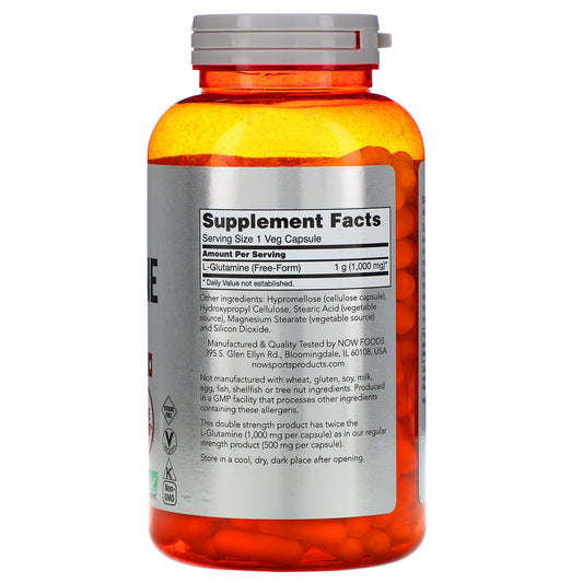 Now Foods, Sports, L-Glutamine, 1,000 Mg
