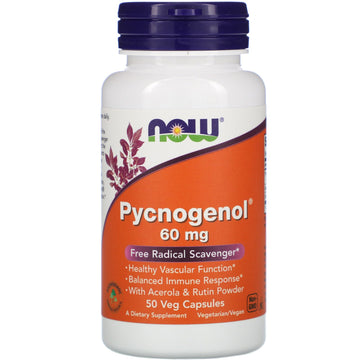 Now Foods, Pycnogenol, 60 Mg