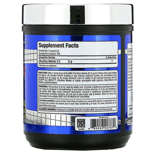 Allmax Nutrition, Citrulline Malate, Unflavored