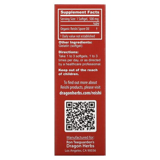 Dragon Herbs, Duanwood Reishi Spore Oil