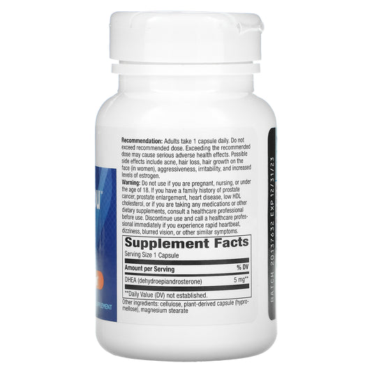 Enzymatic Therapy, Youthful You, Dhea, 5 Mg