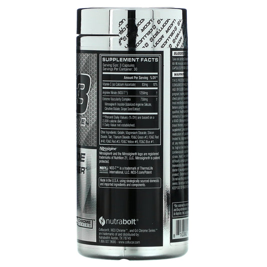 Cellucor, No3 Chrome, Nitric Oxide Pump Amplifier, Capsules