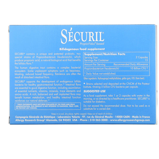 Nutricology, Securil, Propio-Fidus-Based Capsules