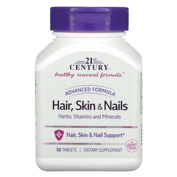 21st Century, Advanced Formula Hair, Skin & Nails, Tablets