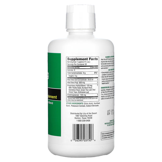 Lily Of The Desert, Aloe Vera 80, Detoxifying Formula