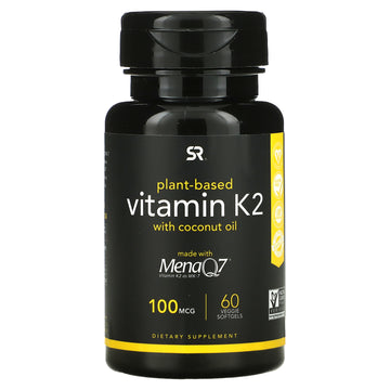 Sports Research, Vitamin K2 With Coconut Oil, Plant Based, 100 Mcg
