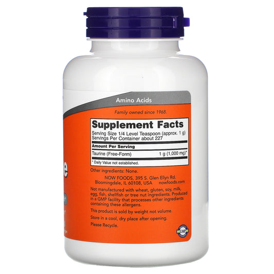 Now Foods, Taurine Pure Powder