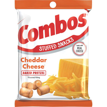 Combos Cheddar Cheese Pretzel Baked Snacks 6.3-Ounce Bag
