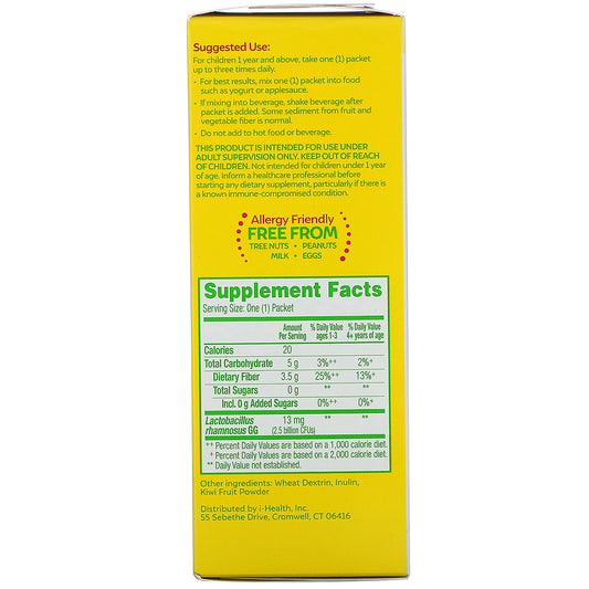 Culturelle, Kids, Probiotic + Fiber, Regularity, 1+ Years