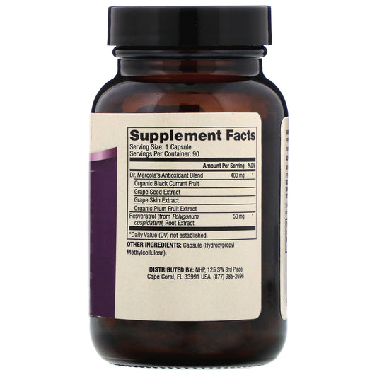 Dr. Mercola, Purple Defense With Resveratrol Capsules
