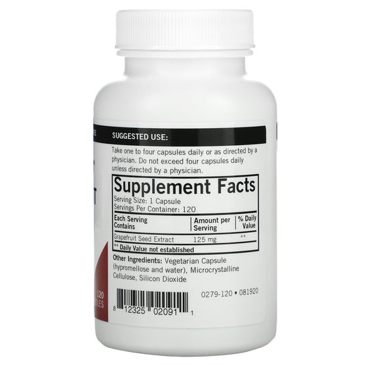 Kirkman Labs, Grapefruit Seed Extract, 125 Mg Capsules