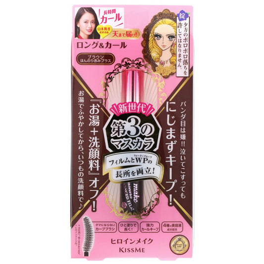 KissMe, Heroine Make, Long & Curl Mascara, Advanced Film, #02 Brown