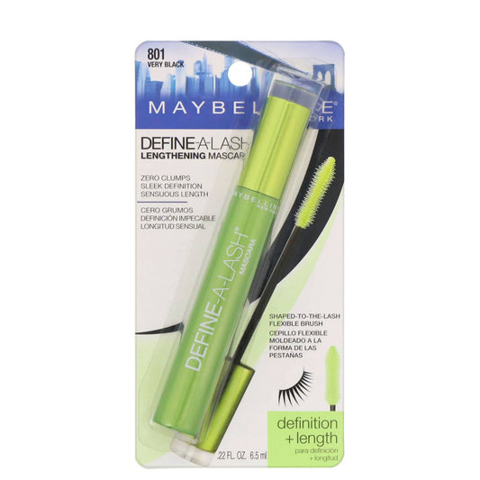 Maybelline, Define-A-Lash, Lengthening Mascara, 801 Very Black