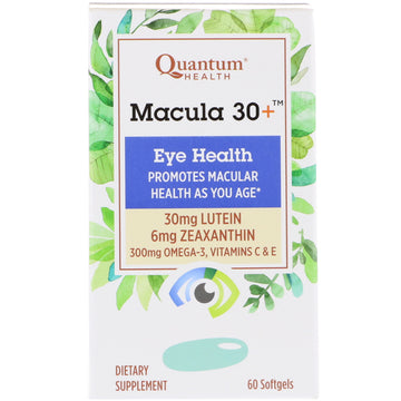 Quantum Health, Macula 30+, Eye Health,  Softgels
