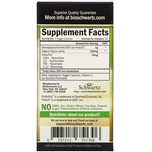 Bioschwartz, Prebiotic Veggie Capsules