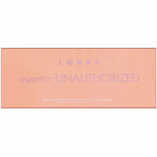 Lorac, Unzipped Unauthorized Eye Shadow Palette with Dual-Ended Brush