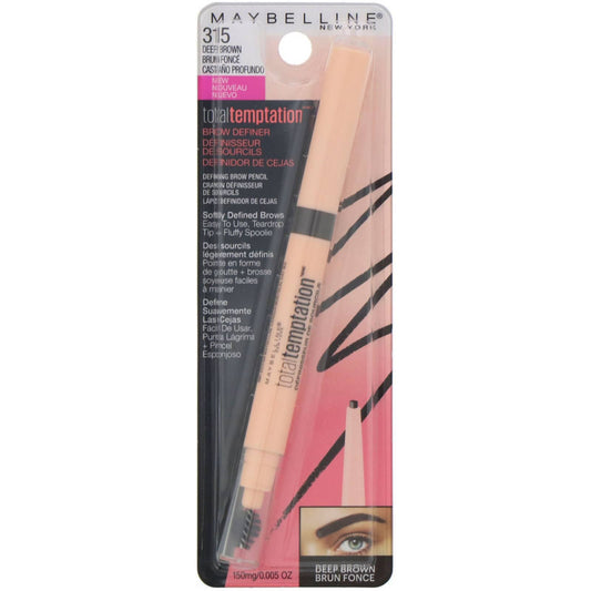 Maybelline, Total Temptation, Brow Definer, 315 Deep Brown