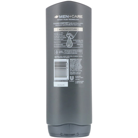 Dove, Men+Care, Body and Face Wash, Clean Comfort (532 ml)