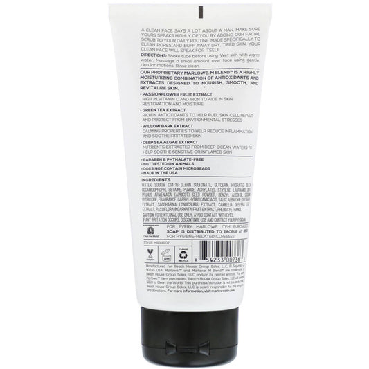 Marlowe, Facial Scrub For Men, No. 122(177.4 ml)