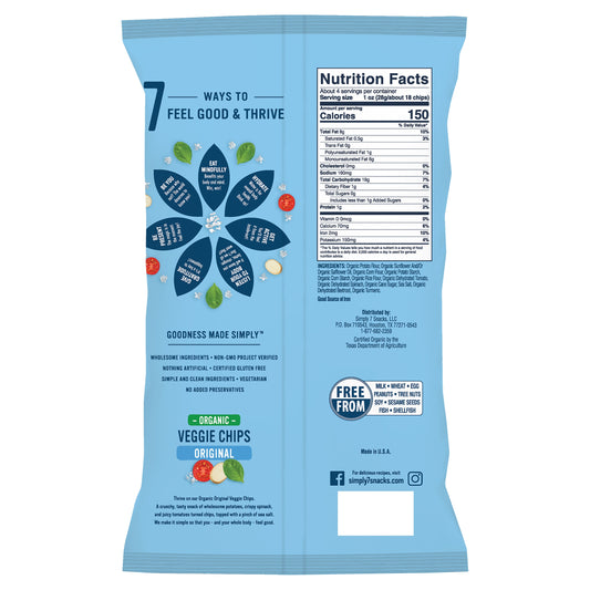 Simply 7 Organic Original Veggie Chips