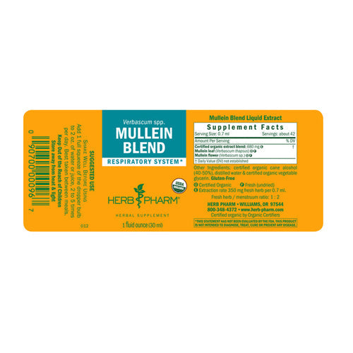 Mullein Blend 1 Oz By Herb Pharm