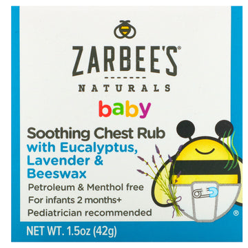 Zarbee'S, Baby, Soothing Chest Rub With Eucalyptus, Lavender & Beeswax