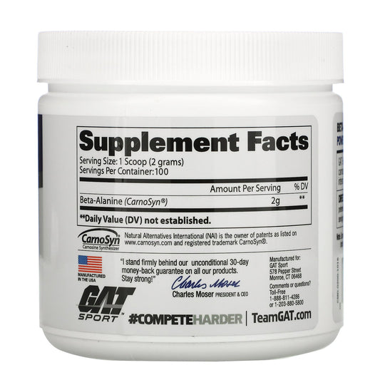 Gat, Beta Alanine, Unflavored