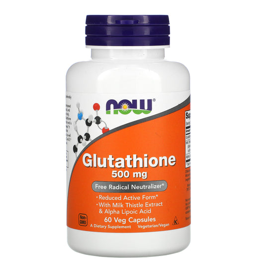 Now Foods, Glutathione, 500 Mg Veg Capsules