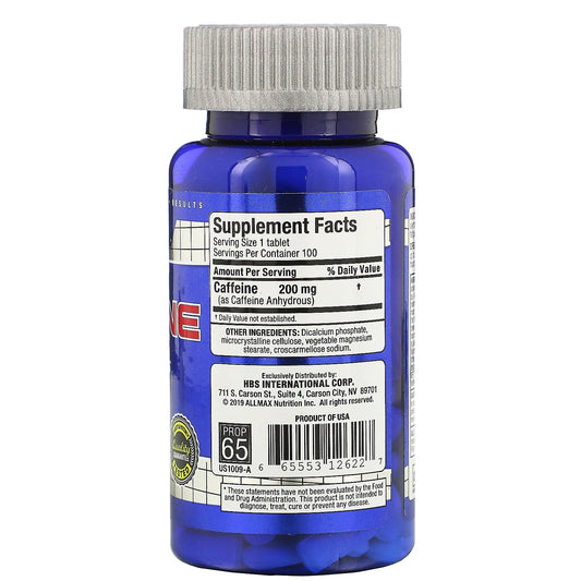 Allmax Nutrition, Caffeine , 200 Mg, Tablets