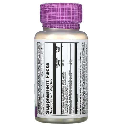 Solaray, Activated Broccoli Seed Extract, 350 Mg, Vegcaps