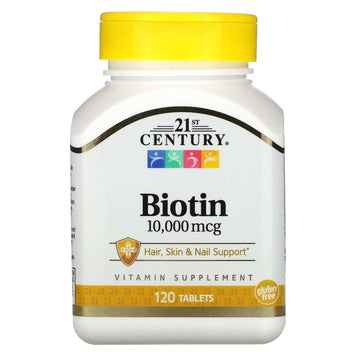 21St Century, Biotin, 10,000 Mcg,  Tablets