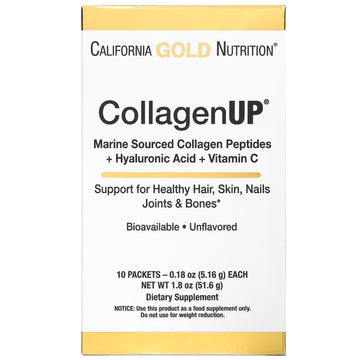 California Gold Nutrition, Collagenup, Unflavored,  0.18 Oz (5.16 G) Each
