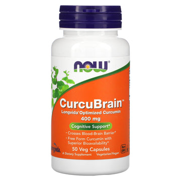 Now Foods, Curcubrain, Cognitive Support, 400 Mg Veg Capsules