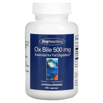 Allergy Research Group, Ox Bile, 500 Mg Vegicaps